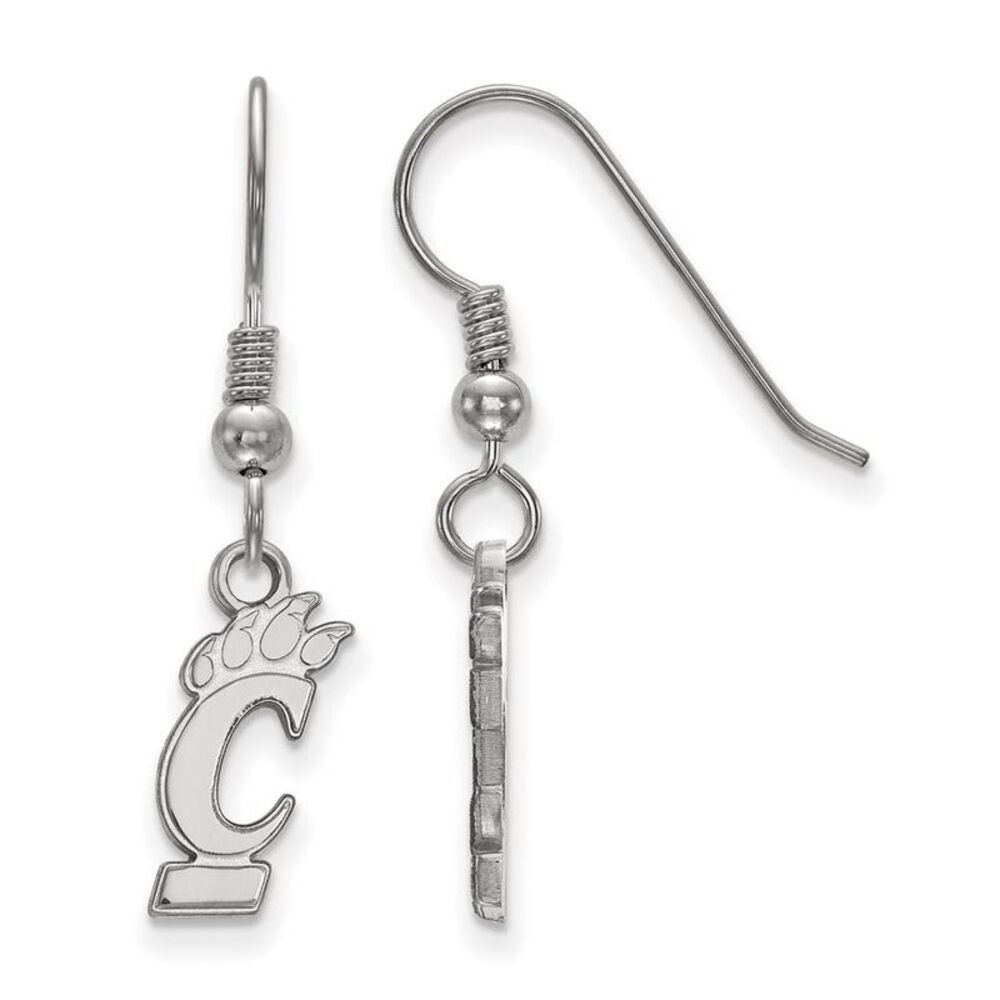 Sterling Silver University of Cincinnati Small Dangle Earrings
